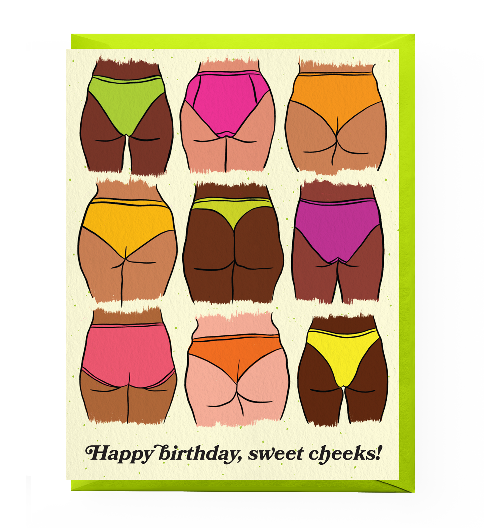 Sweet Cheeks Birthday Card