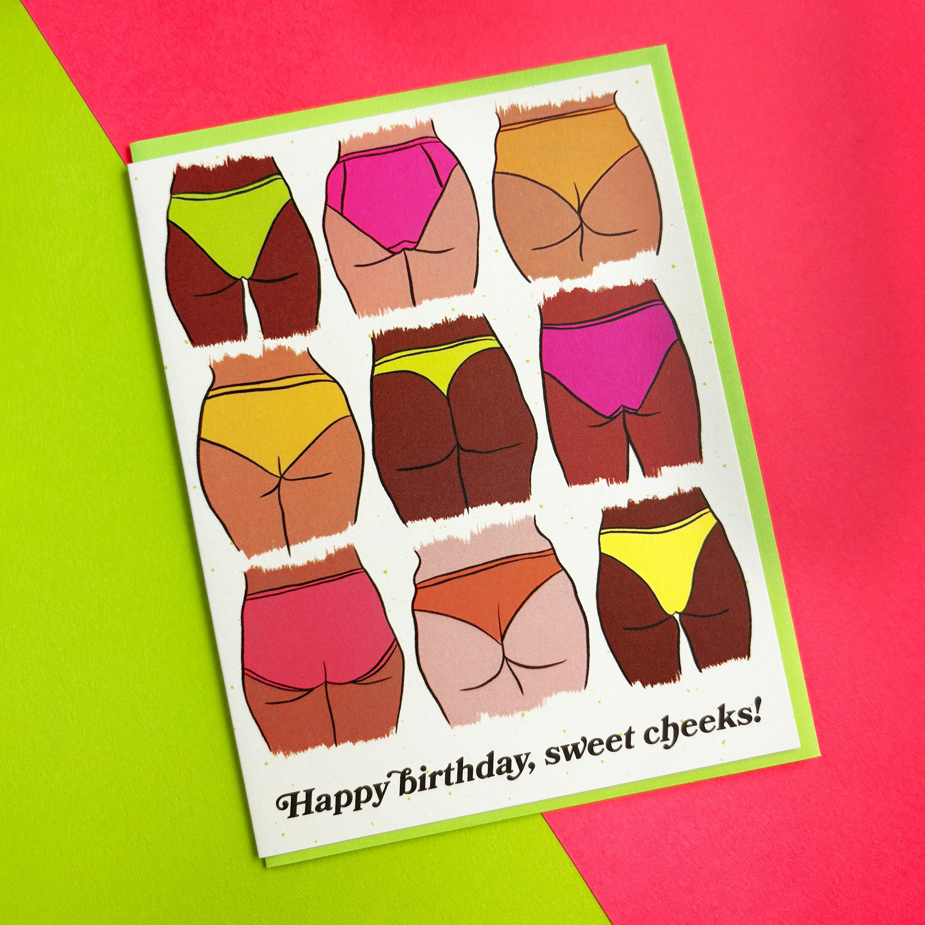 Sweet Cheeks Birthday Card