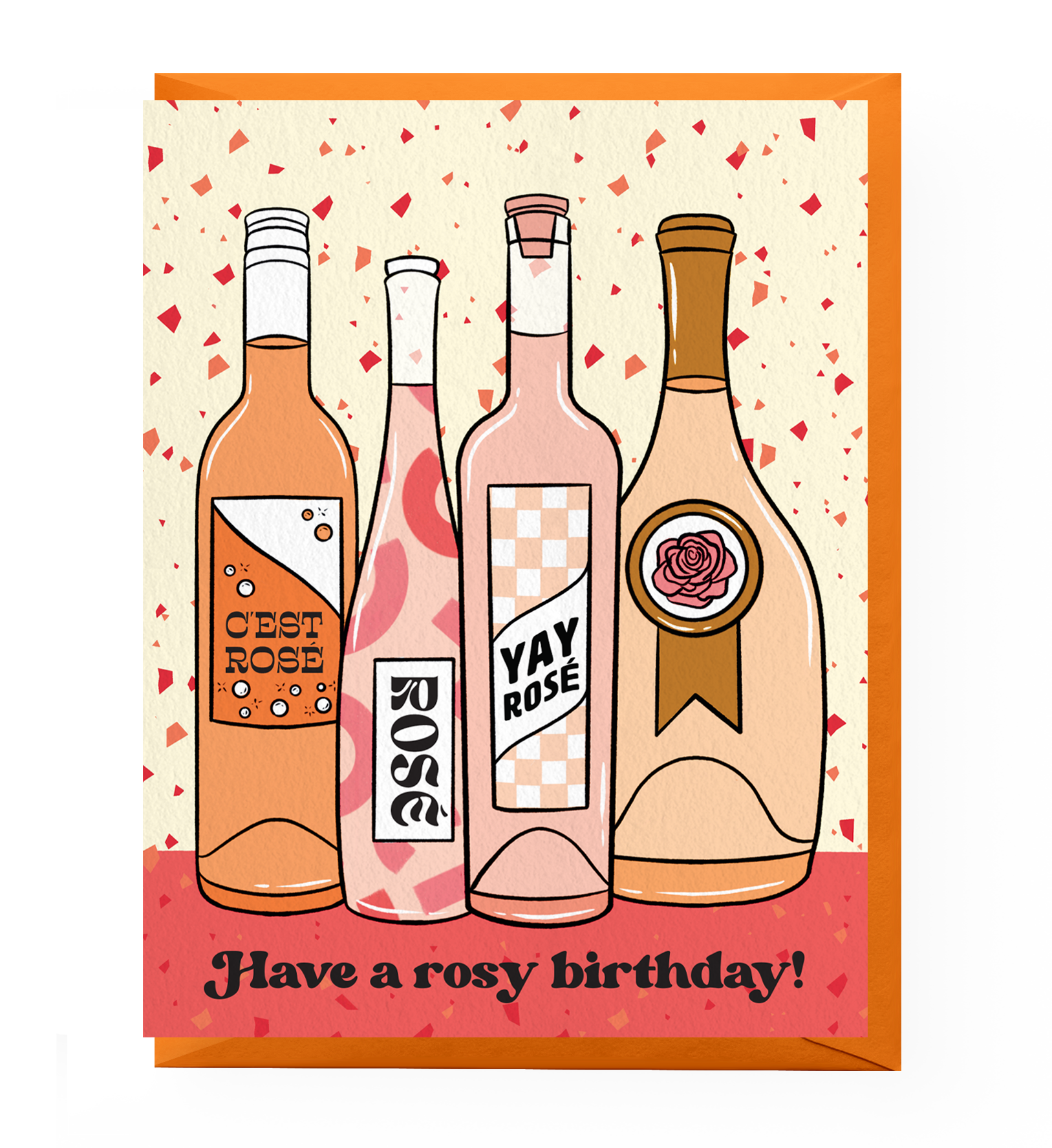 Rosé Birthday Card