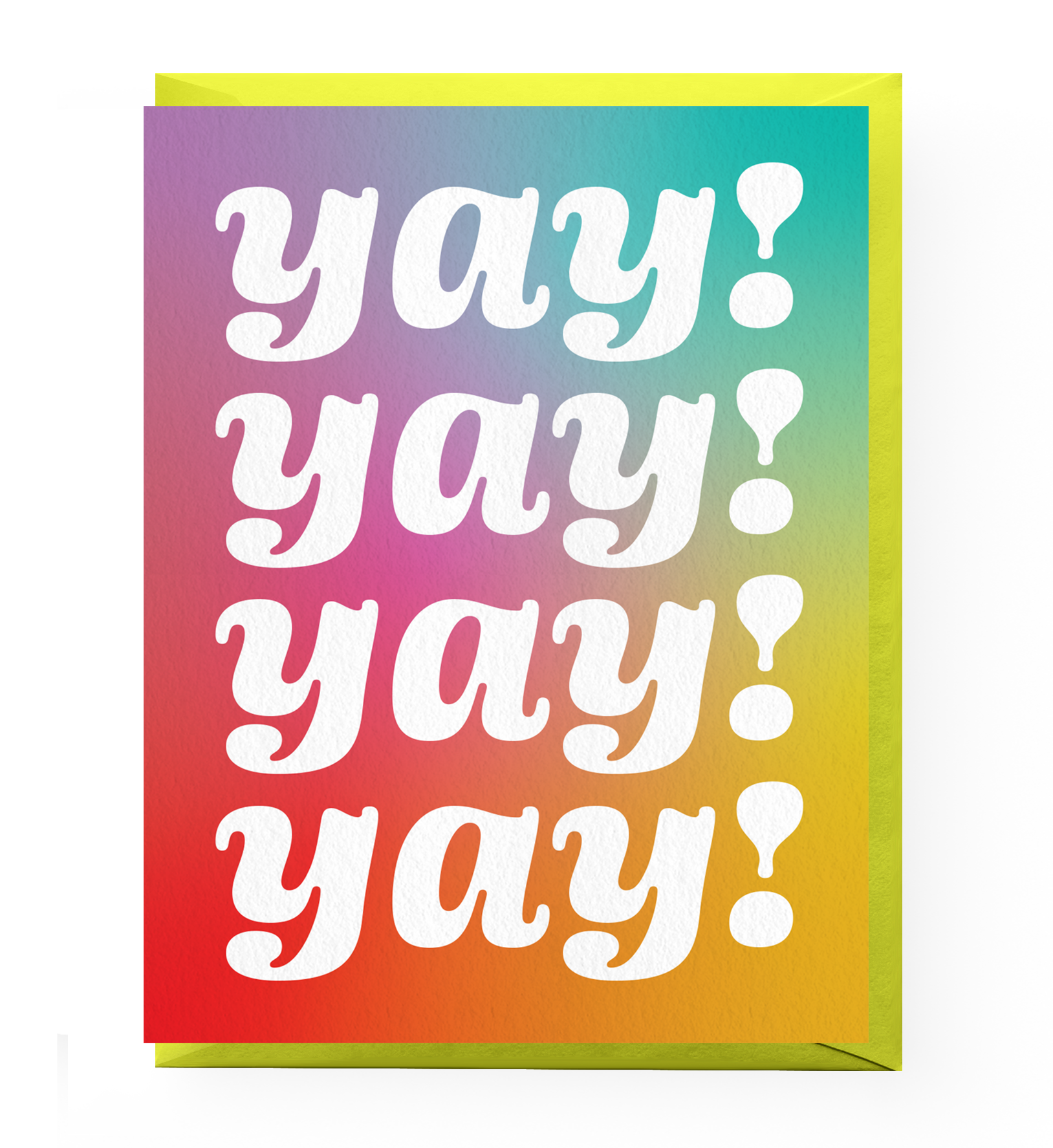 Quadruple Yay Congratulations Card