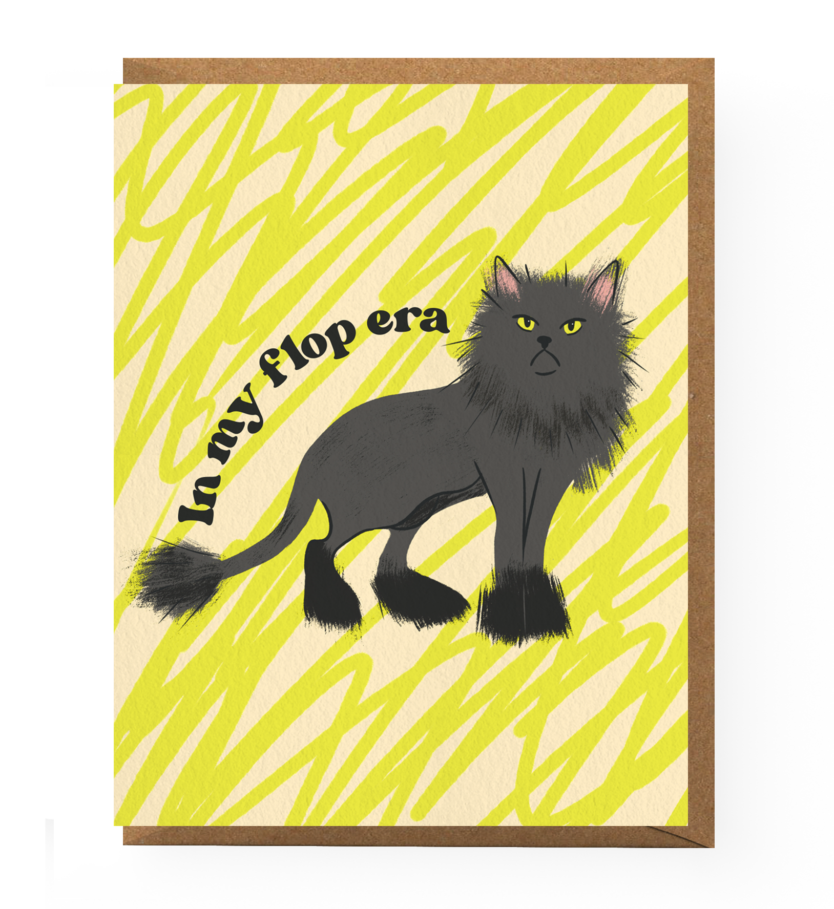 Flop Era Cat Greeting Card